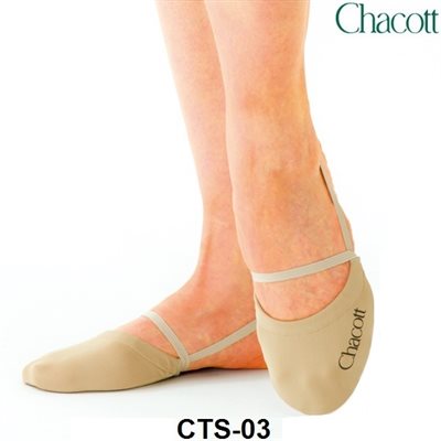 Chacott Medium (M) Beige High Cut Stretch Half Shoes 301070-0003-98