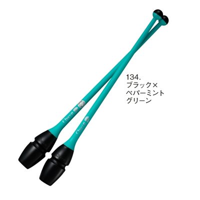 Chacott 134 Black x Peppermint Green Rubber Clubs (455 mm) (Linkable ends) 301505-0003-98