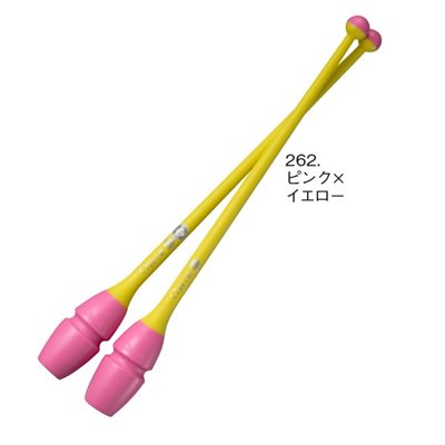 Chacott 262 Pink x Yellow Rubber Clubs (455 mm) (Linkable ends) 301505-0003-98