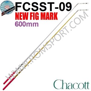Chacott Metallic Stick with Red Grip (Point flexible) (600 mm) 301501-0009-98