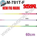 Sasaki Tri-color Stick with Black Rubber Grip (60 cm) M-781T-F