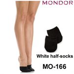 Mondor White (WH) Footsie Half-socks 00166