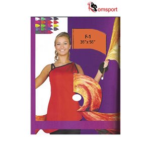 Arc-shaped Dance Flags - Silk Polyester - Romsport - NRF-ASS3656