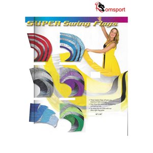 Romsports Super Swing Dancing Flags - Poly Silk - NRF-SS4484