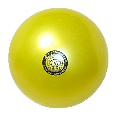 Romsports Jaune Ballon Métallique (18.5 cm) R-12-M