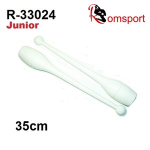 Romsports White Plastic Junior Clubs (35 cm) R-33024