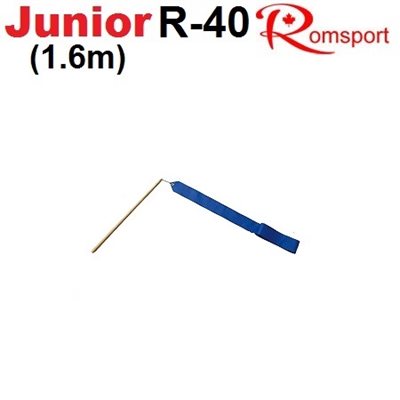 Romsport Ensemble Ruban Bleu (1.6m x 4cm) & Bâton (30 cm) Performance R-40