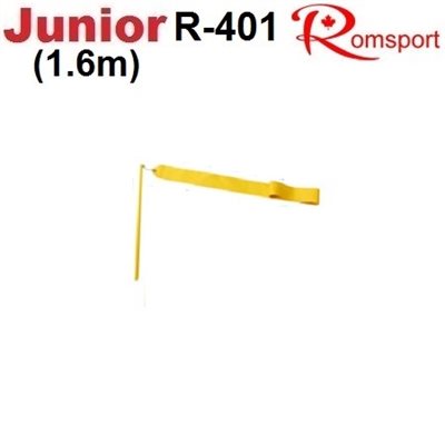 Romsports Amarillo Cinta (1.6m x 4cm) y Varilla (30 cm) Conjunto R-401