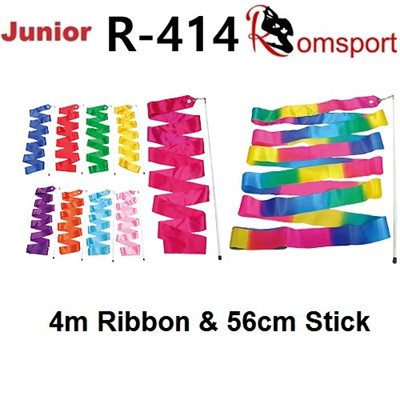 Romsports Purple Ribbon (4m) & Stick (56cm) Set R-414