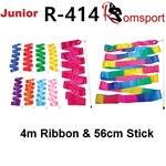 Romsports Red Ribbon (4m) & Stick (56cm) Set R-414