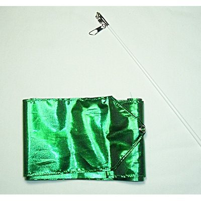 Romsports Verde Cinta Metallic (3.6 m x 9 cm) y Varilla (50 cm) Conjunto R-459