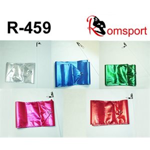 Romsports Metallic Performance Ribbon (3.6 m x 9 cm) & Stick (50 cm) Set R-459