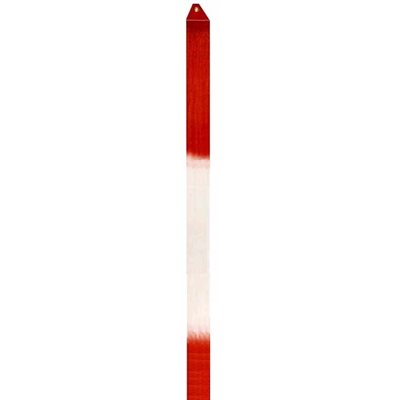 Romsports Ruban Rouge et Blanc de Satin (5cm x 6m) R-492R
